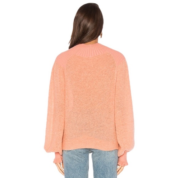 FREE PEOPLE • Elderflower Sweater Wool/Alpaca in Peach Size Large - Picture 3 of 15